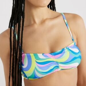 NWT No Boundaries Juniors’ Swirl Bralette Bikini Top, Size M